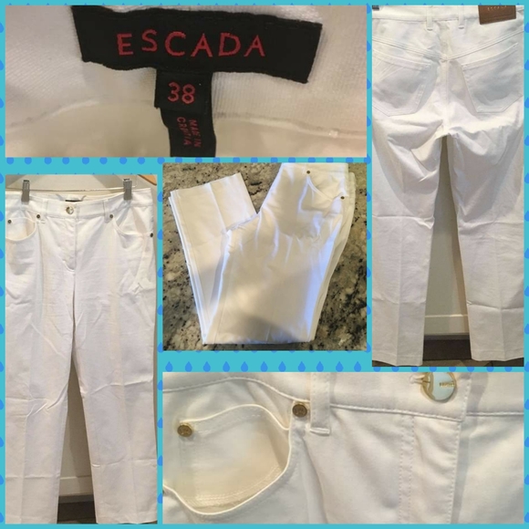 Escada Denim - Escada White Jeans Sz.38 Flare